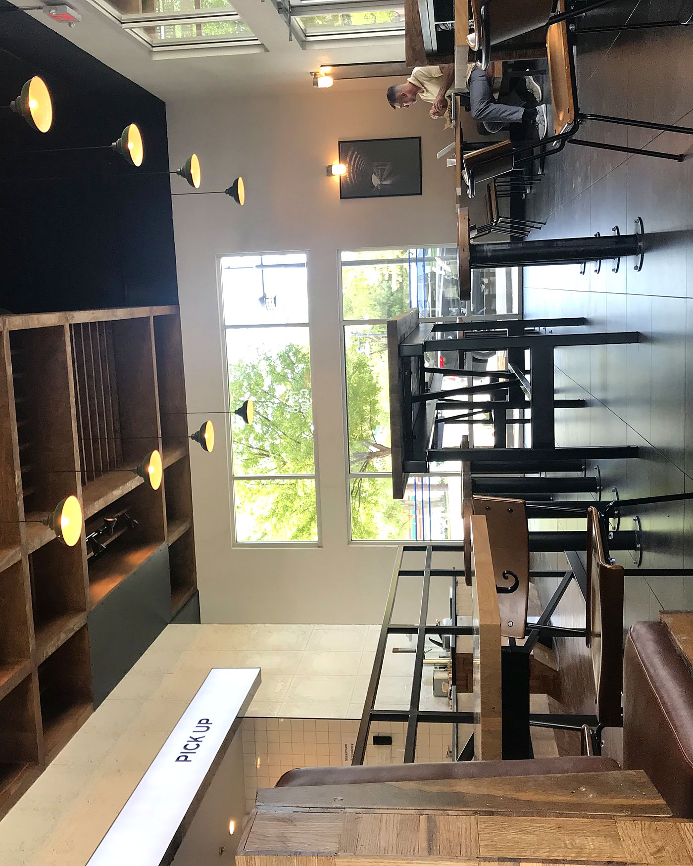 Newly built bar interior cleaned after construction